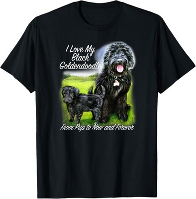 Golden Doodle I Love My Black Goldendoodle T-Shirt