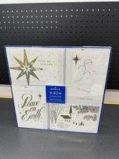 Hallmark Holiday Cards with Self-Sealing Envelopes 4 Design 40 cards Christmas