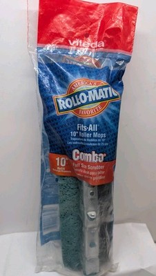 Roll O Matic Roller Mop Refill 10'' Combo Scrubber Sponge O Cedar 4110C