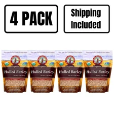 Hulled Barley | 2 lb. Bag | 4 Pack | Organic | Non-GMO | Rich Source Of Minerals