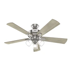 Hunter Fans - Crestfield - 5 Blade Ceiling Fan with Light Kit and Handheld