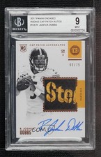 2017 Panini Encased Rookie Cap 69/75 R Joshua Dobbs BGS 9 MINT Patch Auto n8a