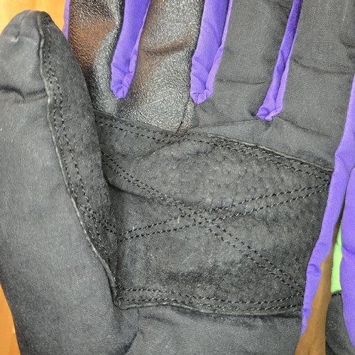 Wells Lamont Co. Hot Fingers Gore-tex Mens Gloves Size Medium Purple Black Green - Picture 4 of 18