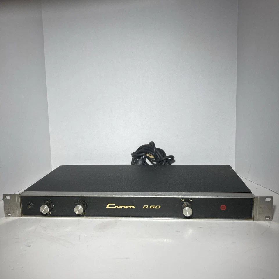 Crown D60 Dual Channel Vintage Stereo Amplifier - Image 2 of 4