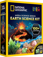 NATIONAL GEOGRAPHIC Earth Science Kit   100 Science Experiments  Activities fo