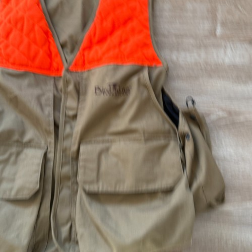 Pella Bird n Light Rugged Outdoor Clothing Large Hunting Vest Tan/ Bright Orange - Picture 10 of 11