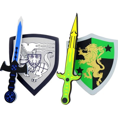 Sword and Shield Play Set | Unique Design | Foam Weapons | Kids Play Knights ...