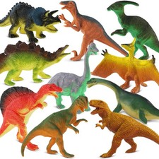 Dinosaur Toys for Kids 3-5, 10 PCS Realistic Plastic Dinosaur Figure Toy Set ...