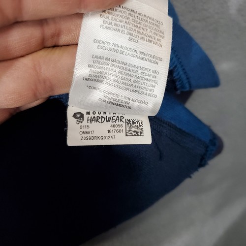 Mountain Hardwear Shirt Mens XL Blue Base Layer Stretch Pullover Long Sleeve - Picture 6 of 12