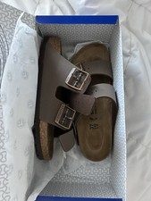 Birkenstock Arizona Women's Mocca Sandals Buckle Adjustable Arch Support EU 37