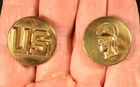 WW2 US Army WAC Collar Pin Set Badge Women's Army Corps Military WACS