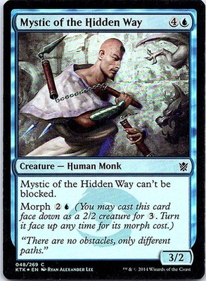 Mystic of the Hidden Way C Foil LIST Khans of Tarkir 48 NM