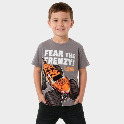Hot Wheels Monster Trucks T-Shirt | Auto Jungen T-Shirt | Kurzarmshirt für Jungen