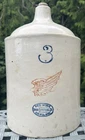 Vintage Red Wing 3 Gallon Jug Crock Whiskey Shoulder Redwing Minnesota Stoneware