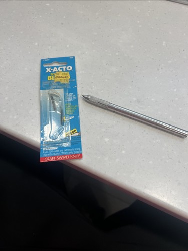 Vintage X-Acto Professional Swivel Knife Handle , Extra Blades NOS