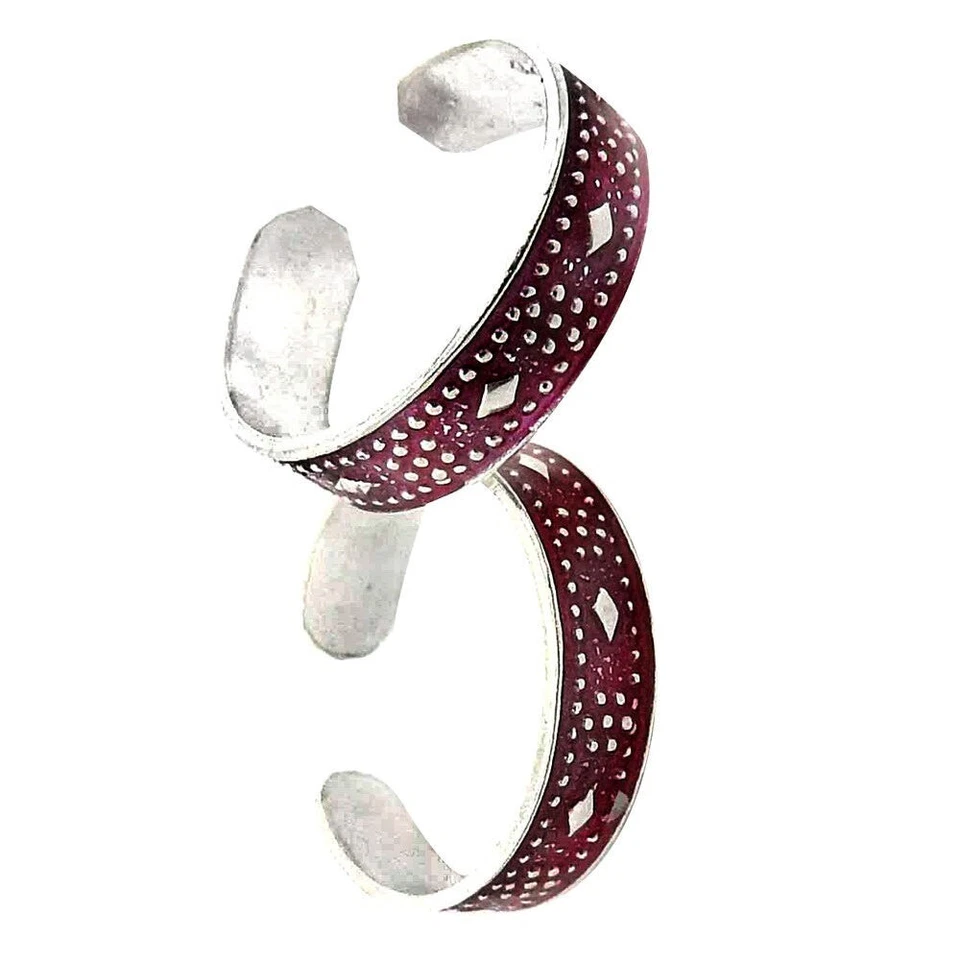 925 Sterling Silber Indisch Handmade Zehen Ring Weihnachtsgeschenk Schmuck Sr2 - Bild 2 von 3