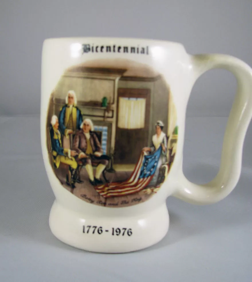 Betsy Ross Decorative Mug Bicentennial Walter Seibold Willow Grove Pennsylvania