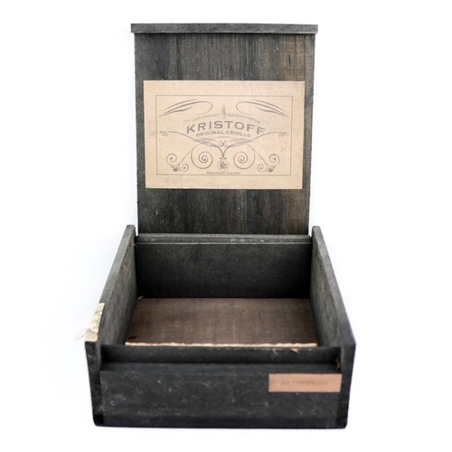 Kristoff Original Criollo Torpedo leere Holz Zigarrenkiste 8" x 7,25" x 3" - Bild 4 von 12