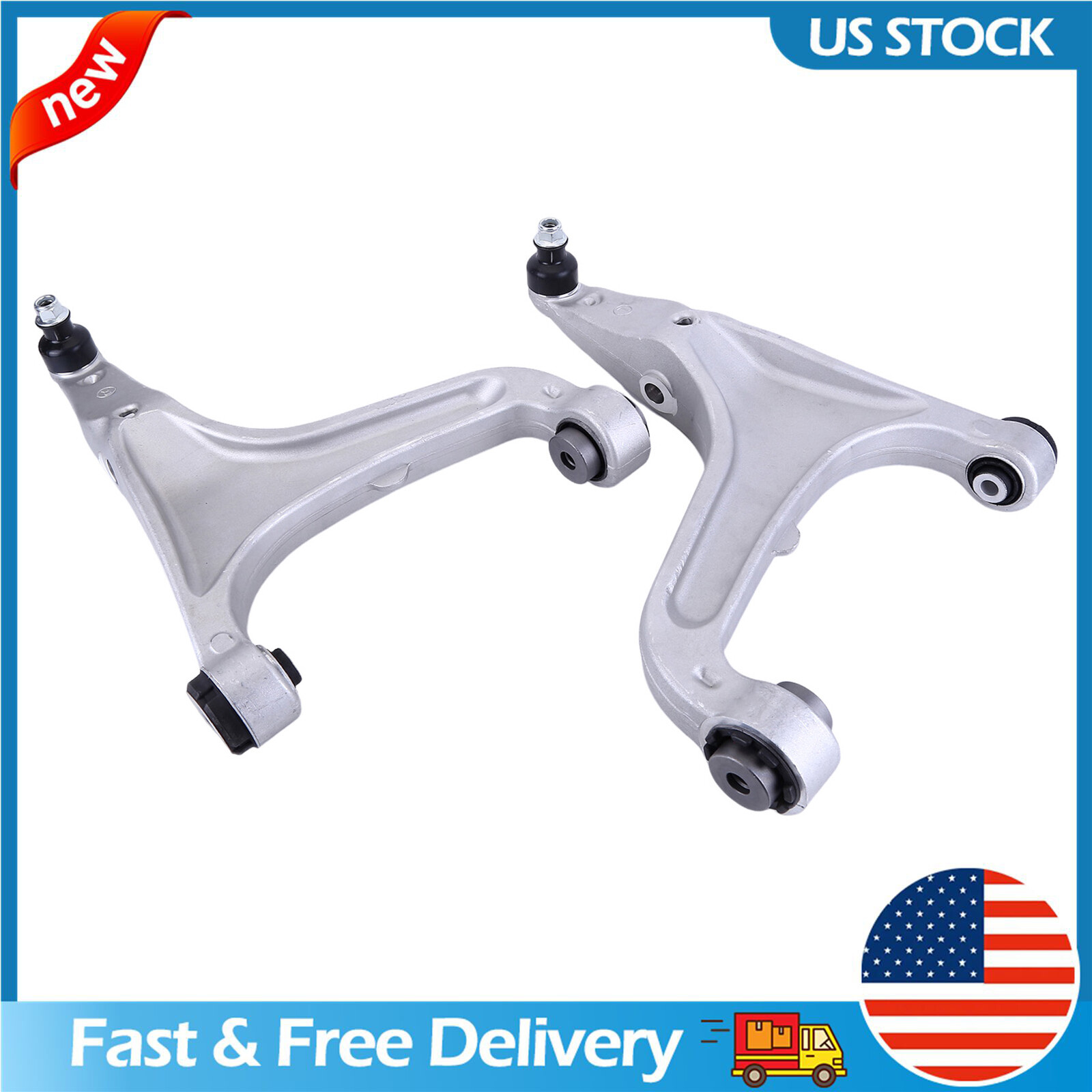 For Maserati Ghibli Quattroporte M156 2014-2022 Front LH & RH Lower Control Arms