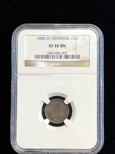 1888 CS Denmark ORE NGC Graded XF 40BN