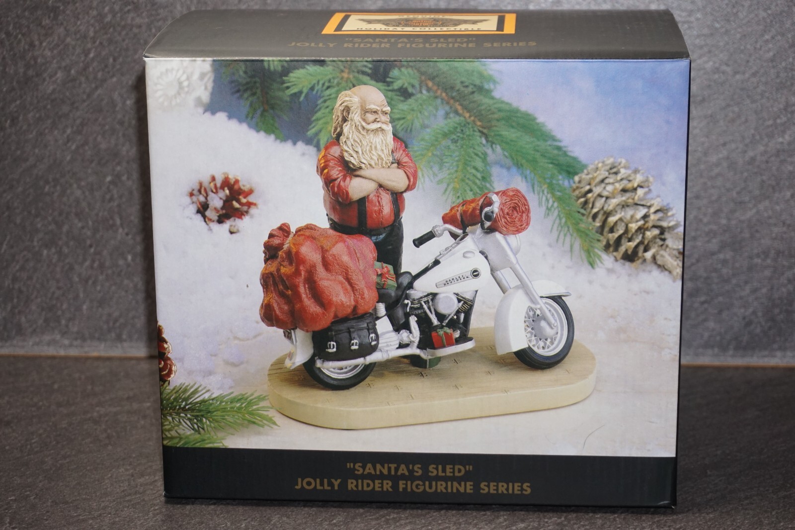 1998 Harley Davidson Motorcycle "Santas Sled" Holiday Figurine w/ Box eBay