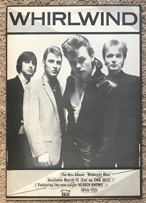 WHIRLWIND - MIDNIGHT BLUE 1980 Full page UK magazine ad