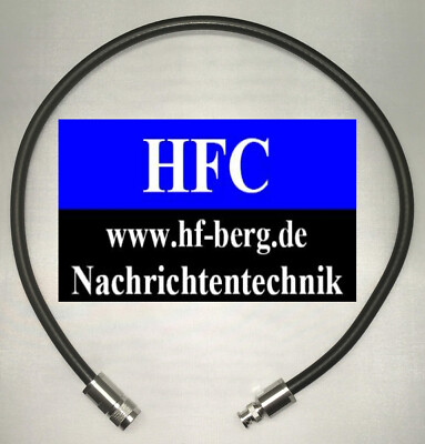 0,5 m Ecoflex 10 konfektioniert mit N-Stecker / BNC-Stecker bis 6 GHz/50 Ohm