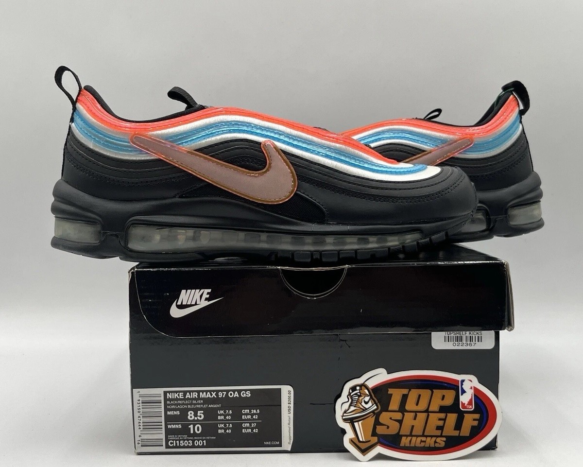 DS New Nike Air Max 97 On Air Neon Seoul 2019 Size 8.5 Authentic
