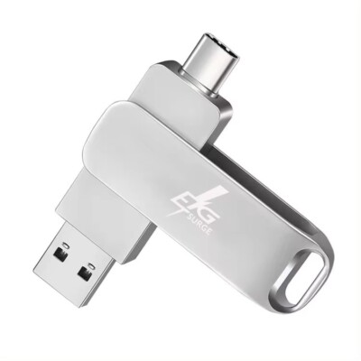 128GB Type C USB 3.0 Flash Drive, Thumb Drive, 2-in-1 Memory Stick, Dual Drive