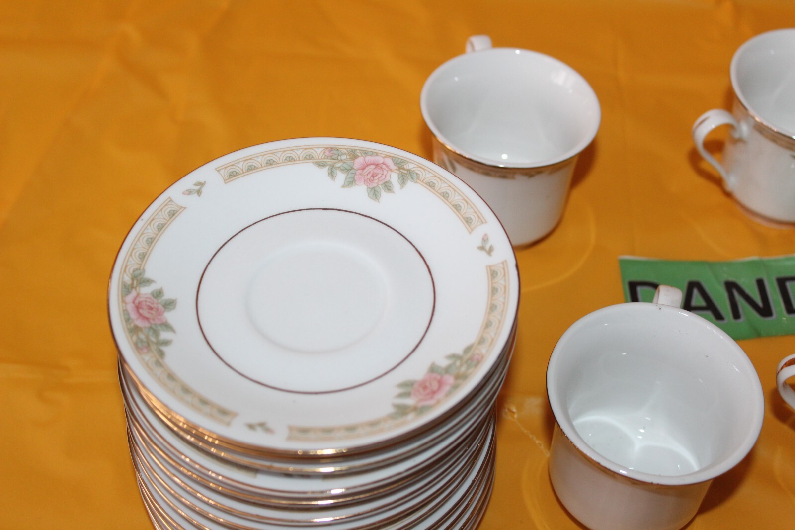 Vintage 24 Piece Lynns Fine China Demitasse Espresso Tea Cup Saucer