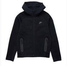 Nike Tech Fleece Full Zip Hooded Jacket Black FB7921-010 Men's Size XL NEW