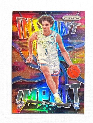 Josh Giddey [Silver Prizm] #4 2021 Panini Prizm Instant Impact card