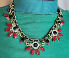 & Rhinestone Necklace Lauren Conrad Black, Red,