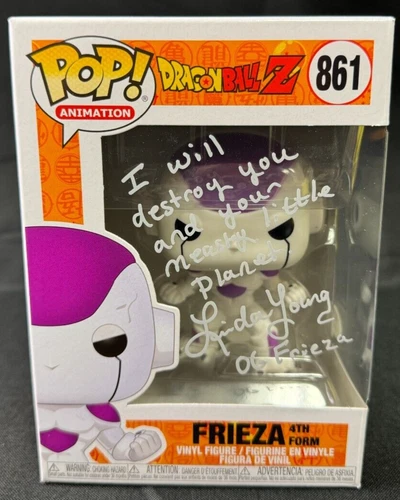 Freezer 4ta Forma Funko Pop Dragon Ball Z #861 Linda Young Firmado "Measly" PSA
