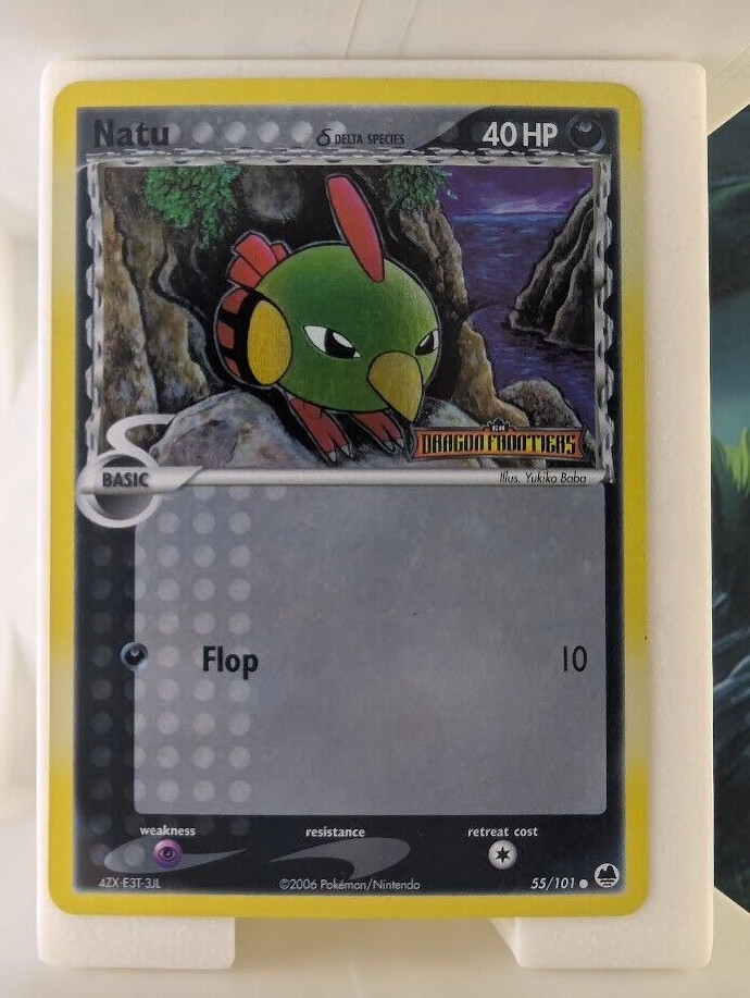 Natu 55/101 EX Dragon Frontiers Reverse Holo Common Pokemon Card LP
