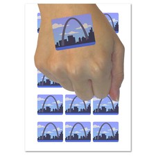 St Louis Gateway Arch Missouri Landmark Temporary Tattoo Water Resistant Set