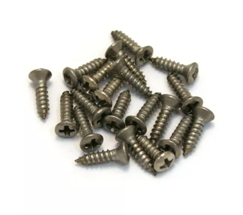 (20) Stainless Steel #3 Pickguard Screws for Gibson® Guitar/Bass GS-0050-005