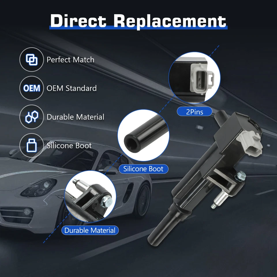 3X ignition coils+6X Iridium Spark Plugs for 2009-2010 Dodge Dakota UF640+7100 Foto 3 de 4