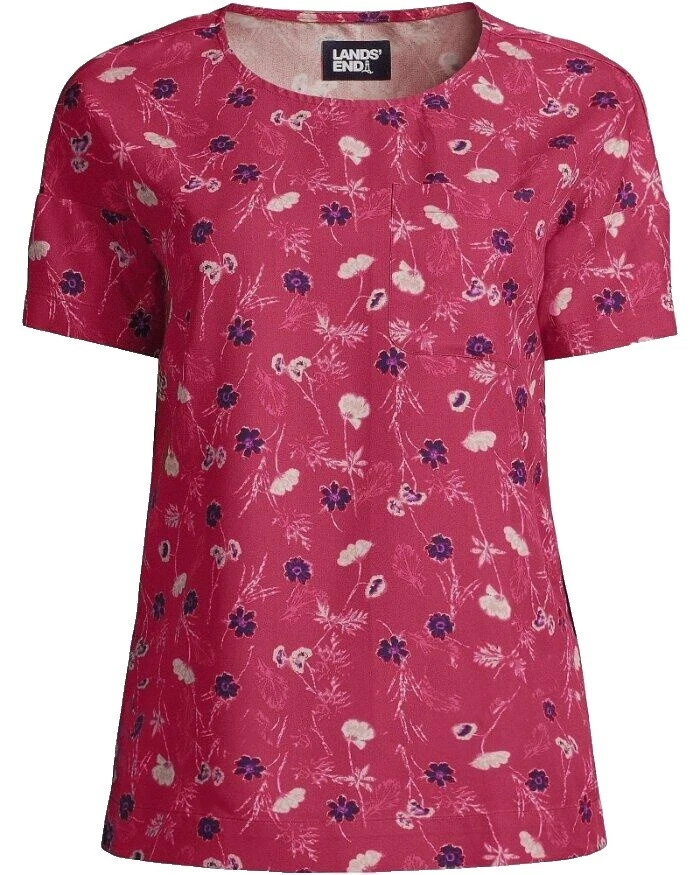 Повседневные топы с цветочным узором для женщин