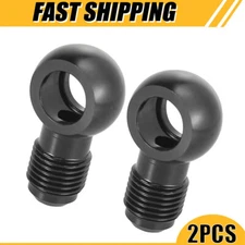 2pc 12mm Fuel Banjo Fittings 6AN Male Flare Fuel Line Adapter Connector for Car
