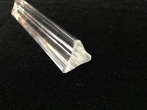 Pieza de repuesto de varilla de tres lóbulos de cristal de Murano para candelabros Venini, 10" de largo - Imagen 4 de 4