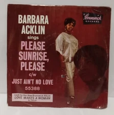 Please Sunrise Please By Barbera Acklin 45 Lp Brunswick Records