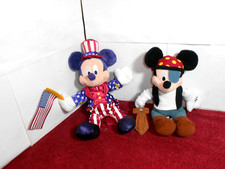 VINTAGE UNUSED WALT DISNEY MICKEY MOUSE THEME PARK STUFFED BEAN BAG ANIMAL -L367