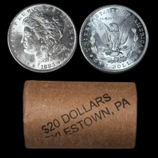 1878-1904 Morgan Dollar Roll - 20 Coins - AU / BU - High Grade Bullion