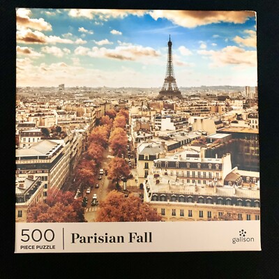New Galison Parisian Fall Puzzle 500 Piece  Package 20'' X 20''