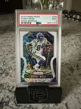 2019 Prism White Sparkle Randy Moss PSA 9  LOW POP Patriots Vikings