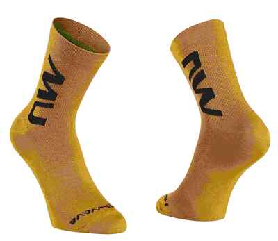Northwave Extreme Air Mid Fahrrad Socken ochre gelb 2024