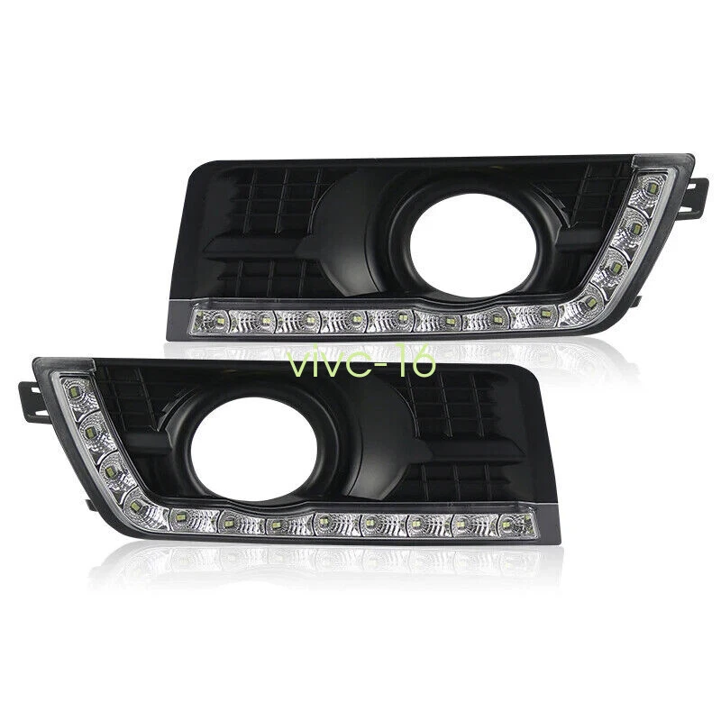 Luces de circulación diurna LED DRL faros antiniebla parachoques para Cadillac SRX 2012~2016 Foto 4 de 4