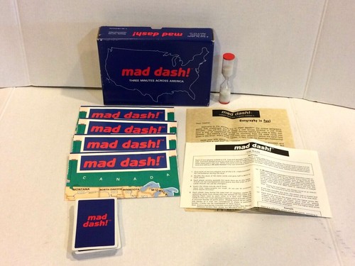Vintage 1991 ITOS enterprises Mad Dash! Game - Three Minutes Across America