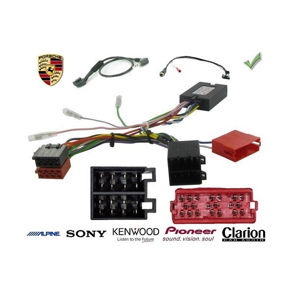 Commande au volant Porsche Cayenne 2002-2007 kit de montage pour autoradio Sony